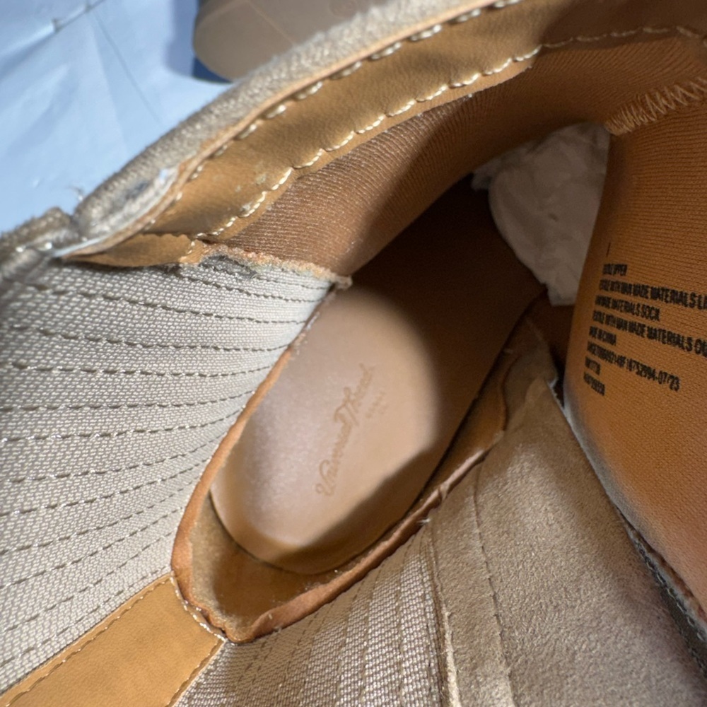 New Universal Thread Tan Suede Wedge Ankle Boots – Women’s Size 9 - Picture 8 of 9